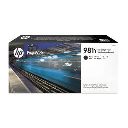 HP 981Y BK OEM PageWide Enterprise Color 556dn HP 981Y L0R16A Original Black PageWide Ink Cartridge Extra High Yield