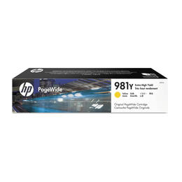 HP 981Y Y OEM PageWide Enterprise Color 556dn HP 981Y L0R15A Original Yellow PageWide Ink Cartridge Extra High Yield