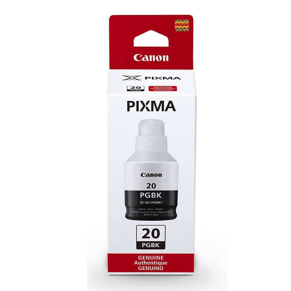 Canon GI20 Original Pigment Black Ink Bottle (3383C001)