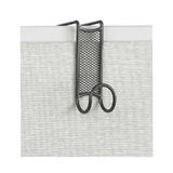 SAFCO 4229BL Coat Racks Umbrella Stands Safco Onyx Partition Mesh Coat Hook Black 4229BL