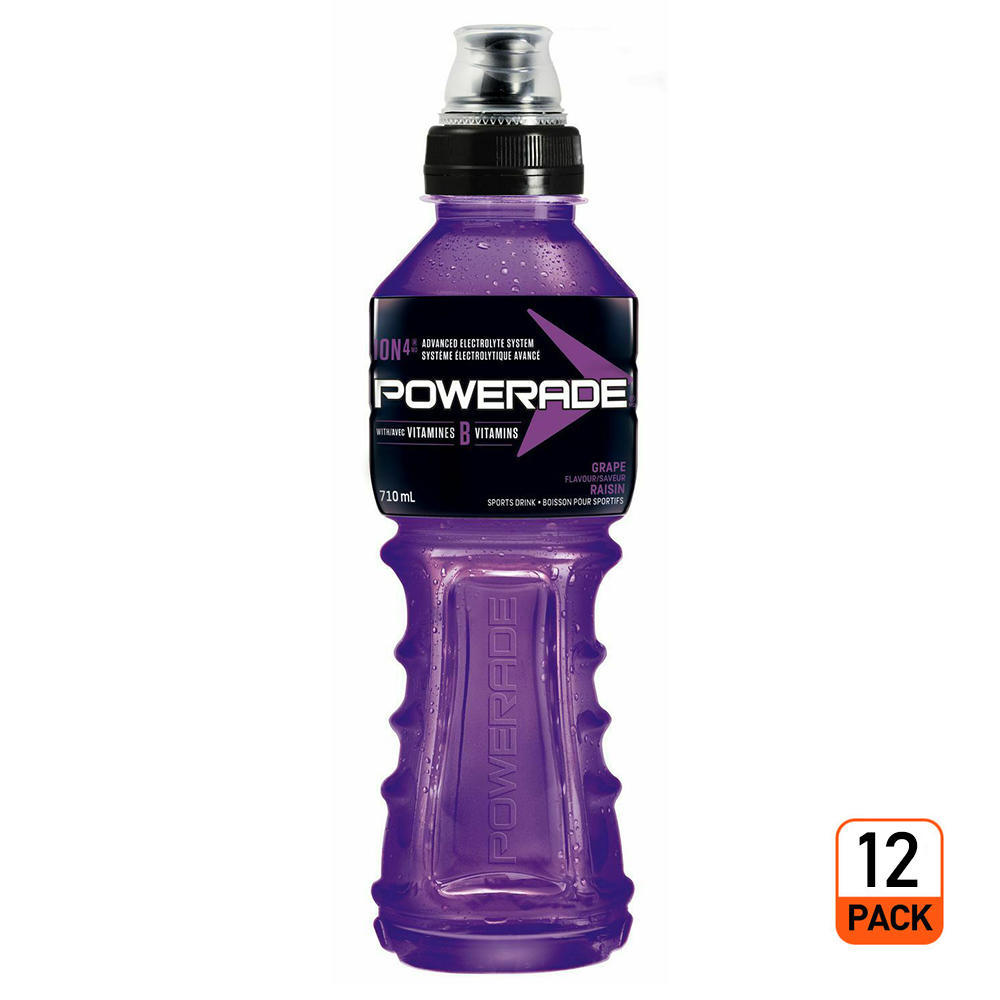 Powerade boissons sportives améliorées avec électrolyte de raisin, 710