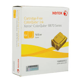 Xerox Xerox 108R00952 OEM ColorQube 8870 Xerox 108R00952 Original Yellow Solid Ink Sticks for ColorQube 8870 8880 6 Sticks Pa
