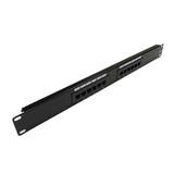 Other Brands Cab PP 12C6 110 RJ45 Patch Panel 12 Port CAT6 Patch Panel 19 Rackmount 1U 110 Punch Down