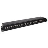 Other Brands Cab PP 24C6 110S RJ45 Patch Panel 24 Port CAT6 Shielded Patch Panel 19 Rackmount 1U 110 Punch Down