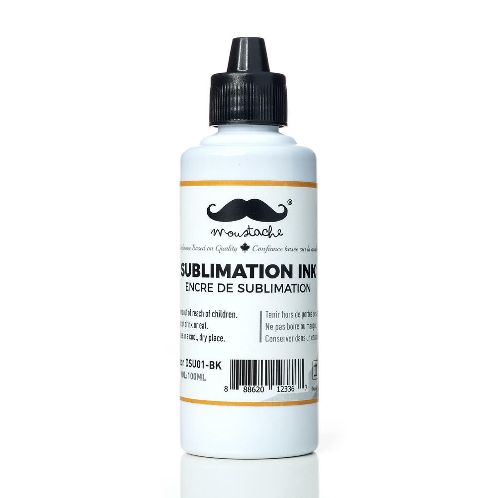 Dye Sublimation Ink for Epson, Black, 100 ml / Bottle, Premium Moustache®