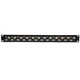 Other Brands Cab PP 24C6AS PT RJ45 Patch Panel 24 Port CAT6A Shielded Patch Panel 19 Rackmount 1U Pass Through