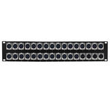 Other Brands Cab PP XLR 28F4M A V Patch Panel 28 Port XLR Female 4 port XLR Male patch panel 19 inch rackmount 2U