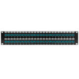 Other Brands Cab PP FO804 48 Fiber Optic Patch Panel 48 Port SC SC Multimode 50u OM3 4 Simplex Patch Panel 19 Rackmount 2U