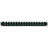 Other Brands Cab PP FO408 16 Fiber Optic Patch Panel 16 Port LC LC Multimode 50u OM3 4 Duplex Patch Panel 19 Rackmount 1U