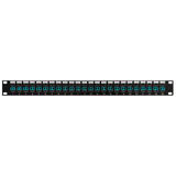 Other Brands Cab PP FO408 24 Fiber Optic Patch Panel 24 Port LC LC Multimode 50u OM3 4 Duplex Patch Panel 19 Rackmount 1U