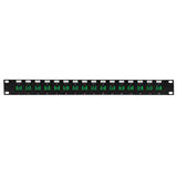 Other Brands Cab PP FO604A 16 Fiber Optic Patch Panel 16 Port SC SC APC Singlemode 9u Simplex Patch Panel 19 Rackmount 1U