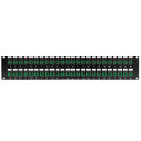 Other Brands Cab PP FO604A 48 Fiber Optic Patch Panel 48 Port SC SC APC Singlemode 9u Simplex Patch Panel 19 Rackmount 2U