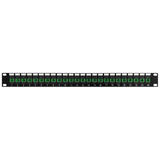 Other Brands Cab PP FO604A 24 Fiber Optic Patch Panel 24 Port SC SC APC Singlemode 9u Simplex Patch Panel 19 Rackmount 1U