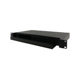 Other Brands Cab PP F1000 1UBK Fiber Optic Panel Enclosure Adapter 1U 19 Rackmount FDU with Slide Out Black