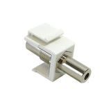 Other Brands Cab WP IN 35MM Audio Video keystone Jacks 3 5mm Female to Female TRS Stereo Keystone Wall Plate Insert White