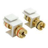 Other Brands Cab WP IN BAN All Banana Plugs Banana Clip Female Female Keystone wall plate Insert Pair Black Red Gold Plated W