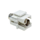 Other Brands Cab WP IN BNC Audio Video keystone Jacks BNC Female Female Keystone Wall Plate Insert Gold Plated