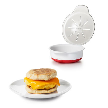 OXO Microwave Egg Cooker Silicone with Clear Plastic Lid - OXO