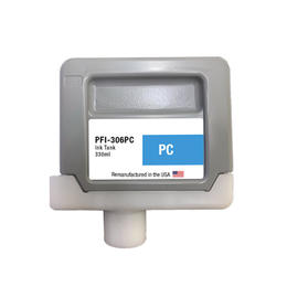 Canon PFI 306 Photo Cyan ImagePROGRAF iPF9400S Canon PFI 306PC 6661B001AA Remanufactured Photo Cyan Ink Cartridge