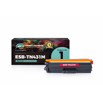 Brother TN431M Compatible Magenta Toner Cartridge 1800 Pages - Eco-Saver