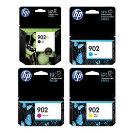 HP HP 902XL 902 Combo OEM OfficeJet Pro 6968 HP 902XL Black High Yield HP 902 Cyan Magenta Yellow Original Ink Cartridge Comb