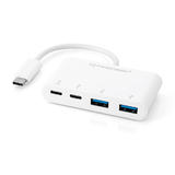 PrimeCables Cab PC 08083 USB 3 0 Adapters Type C to 2 Ports USB A and 2 Ports Type C Adapter PrimeCables