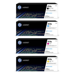 HP HP 414X Combo OEM Color LaserJet Pro M454dn HP 414X W2020X W2021X W2022X W2023X Original Toner Cartridge Combo High Yield 