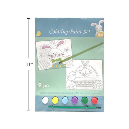 Easter Coloring Paint Set, 9pcs/Pack