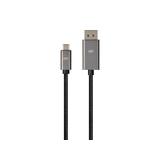 Monoprice Canada Cab 39240 Display Port Adapters Monoprice Bidirectional USB Type C to DisplayPort Cable 4K 60Hz Black 6ft