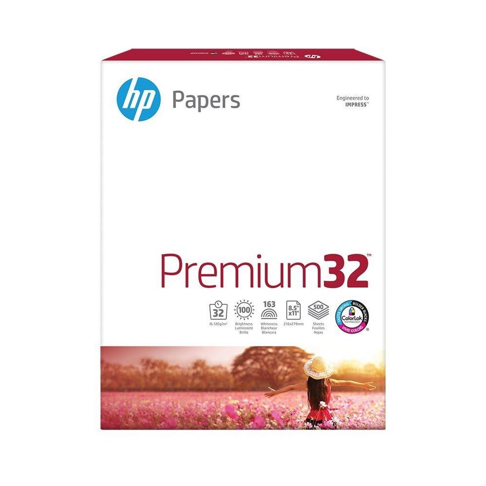 HP® Laserjet Paper, 32 lbs, 98 Bright, Letter, 500 Sheets / Ream 515148
