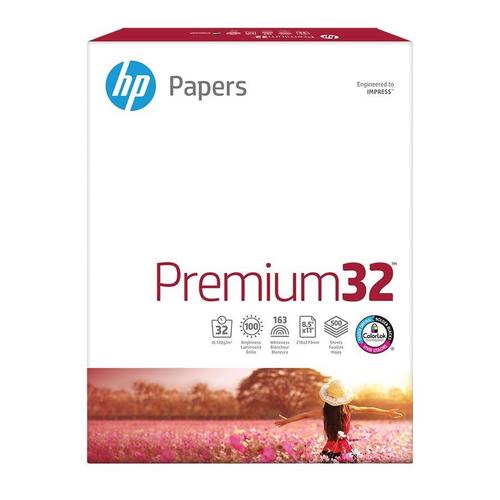 HP® Laserjet Paper, 32 lbs, 98 Bright, Letter, 500 Sheets / Ream 515148