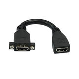 Other Brands Cab AD HDMIS 6IN Inserts for Various Cutout Wall Plate 6 inch HDMI Female to Female Adapter with Screw Holes