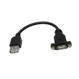 Other Brands Cab AD USBS 6IN Inserts for Various Cutout Wall Plate 6 inch USB 2 0 A Female to A Female Adapter with Screw Hol