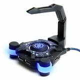 Enhance ENGXB10100BKEW Laptops Accessories Enhance Accessory Power Gaming Bungee USB Hub with LED light Blue Red