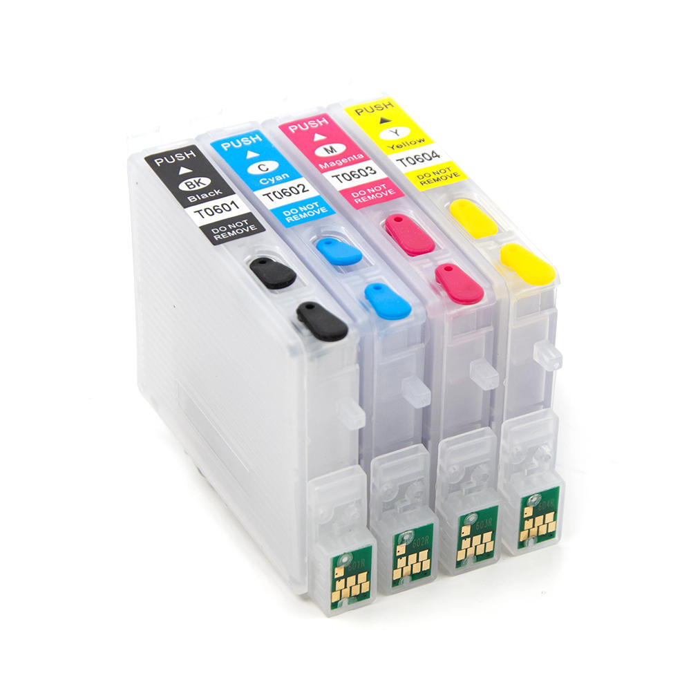 Epson T060 Empty Refillable Ink Cartridge Combo BK/C/M/Y with ARC Chip