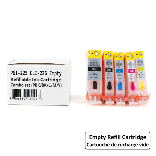 PGI-225 BK CLI-226 BK C M Y GY Cartuccia D'inchiostro Compatibile Per Canon MG5210 Ip4810 MG8120 MG6120 MG5220 MG5120 Ip4820 MX882 IX6520 Stampante Yellow - Foto 5