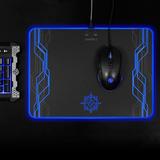Cab ENPCPLR100BKEW Gaming Accessories ENHANCE LED Gaming Mouse Pad Hard Large Surface 7 RGB Light Up Modes
