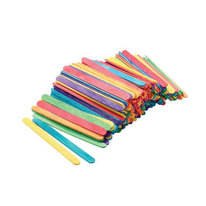 Craft Wood Sticks, Assorted Colours, 200 Counts/Pack