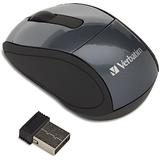 Verbatim 132 97470 Mice Verbatim Mini Travel Wireless Mouse Grey Red Blue 340489