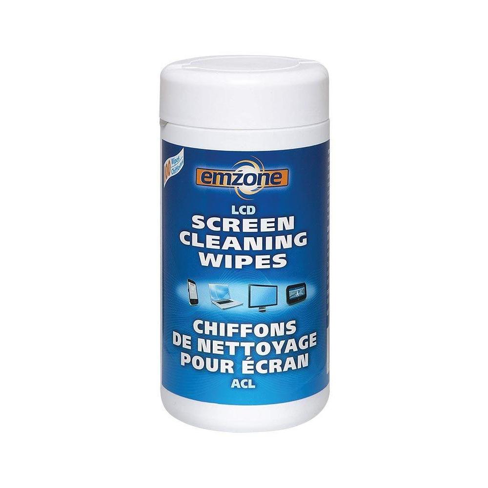 Emzone® Screen Cleaning Wipes Tub, 100 Wipes