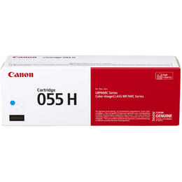 Canon Canon 055H 3019C001 OEM Color ImageClass MF741Cdw Canon 055 3019C001 Original Cyan Toner Cartridge High Yield