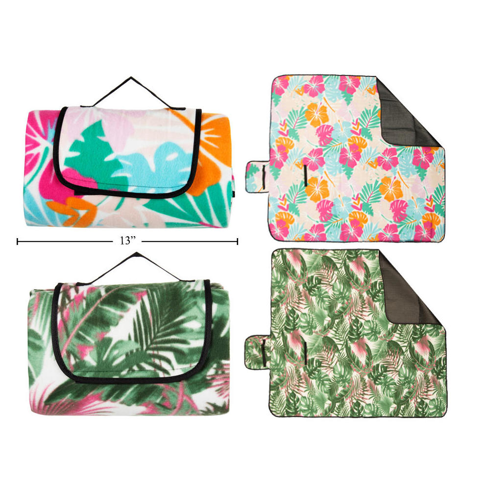 Fleece Waterproof Backing Picnic Rug, 47"x59"