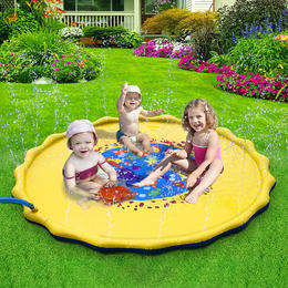 Other Brands LVC 15308 Outdoor Play 68 Inflatable Splash Sprinkler Mat ideal for indoors outdoors and children Pool Party