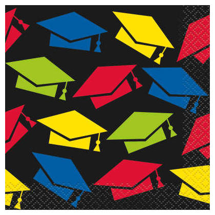 Serviettes de table colorées Cap Grad, 16ct