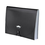 125fe Moustache MOS TY9111 Expanding Files PP Expanding File Folder 13 Pockets Black Moustache 