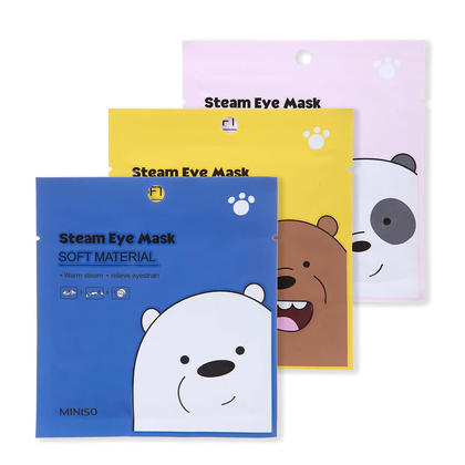 We Bare Bears Steam Eye Mask, Ramdomized color box, 5pcs/box - Miniso