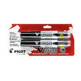 PILOT WBMVBCB2 Markers Pilot V Board Master Whiteboard Marker Chisel Tip Black 2 Counts
