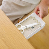 Other Brands A 5105 Desk Organizers Under Desk Stationery Storage Tray for Office School Plastic White