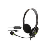 Other Brands HDST USB OH 106 Headsets USB2 0 stereo Headset with Mic for home office and gaming Black
