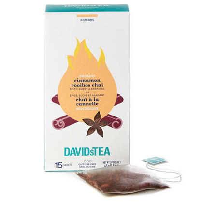 DAVIDsTEA organic cinnamon rooibos chai 15sachets